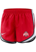 Ohio State Buckeyes Womens Nike Tempo Shorts - Red
