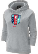 KC Current Womens Nike Varsity Hooded Sweatshirt - Grey