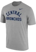Central Oklahoma Bronchos Nike Core T Shirt - Grey