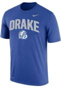 Drake Bulldogs Nike Core T Shirt - Blue