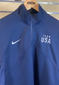 Team USA Nike Name 1/4 Zip Pullover - Navy Blue
