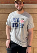 Team USA Nike Hockey T Shirt - Grey