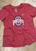 Ohio State Buckeyes Womens Nike Triblend T-Shirt - Red