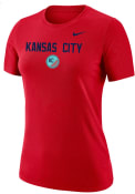 KC Current Womens Nike Dri-Fit T-Shirt - Red
