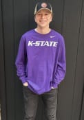 K-State Wildcats Nike Wordmark T Shirt - Purple