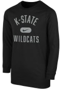 Nike Youth Black K-State Wildcats Retro Team Name T-Shirt