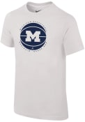 Michigan Wolverines Youth Nike Bball Logo JM T-Shirt - White