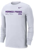 TCU Horned Frogs Nike DriFIT Team Issue T Shirt - White