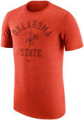 Oklahoma State Cowboys Nike Triblend Number One Vault Fashion T Shirt - Orange