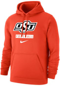 Oklahoma State Cowboys Nike Club Fleece Football Hooded Sweatshirt - Orange