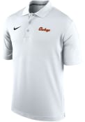 Oklahoma State Cowboys Nike Varsity Cowboys Script Polo Shirt - White