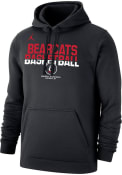 Nike Mens Black Cincinnati Bearcats Jordan Basketball Hooded Sweatshirt