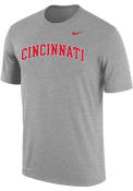 Cincinnati Bearcats Grey Arch Name Nike Short Sleeve T Shirt