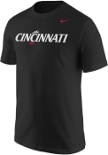 Cincinnati Bearcats Black Wordmark Graphic Nike Short Sleeve T Shirt