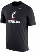 Cincinnati Bearcats Black DRI-FIT Cotton Nike Short Sleeve T Shirt