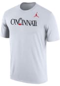 Cincinnati Bearcats White Jordan Wordmark Nike Short Sleeve T Shirt