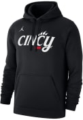 Nike Mens Black Cincinnati Bearcats Jordan Club Fleece Hooded Sweatshirt