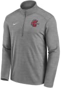 Nike Mens Grey Cincinnati Bearcats Pacer Vault Logo Qtr Zip Pullover