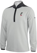 Nike Mens Grey Cincinnati Bearcats Golf Therma Victory Primary Logo Qtr Zip Pullover