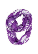 K-State Wildcats Womens Sheer Infinity Scarf - Purple