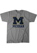 Michigan Wolverines BreakingT Name Drop Fashion T Shirt - Grey