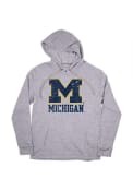 Michigan Wolverines BreakingT Name Drop Fashion Hood - Grey