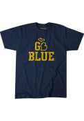 Michigan Wolverines BreakingT Go Blue Fashion T Shirt - Navy Blue