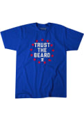 James Harden Philadelphia 76ers BreakingT Trust The Beard T-Shirt - Blue
