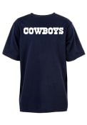 Dallas Cowboys Youth Navy Blue Youth Rally Loud T-Shirt