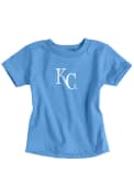 Kansas City Royals Toddler Light Blue Toddler Primary Logo T-Shirt