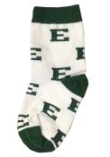 Eastern Michigan Eagles Baby White Infant Allover Logo Quarter Socks