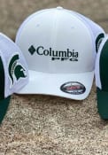 Michigan State Spartans Columbia CLG PFG Mesh Flex Hat - White