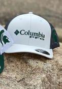Michigan State Spartans Columbia CLG PFG Mesh Adjustable Hat - White