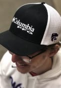 Columbia K-State Wildcats Black 2T PFG Mesh Flex Hat