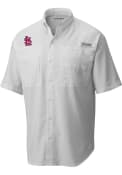 St Louis Cardinals Columbia TAMIAMI Dress Shirt - White