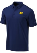 Michigan Wolverines Columbia Omni-Wick Drive Polo Shirt - Navy Blue