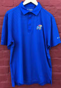 Kansas Jayhawks Columbia Sunday Polo Shirt - Blue