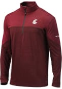 Washington State Cougars Columbia Omni-Wick Home Course 1/4 Zip Pullover - Red