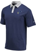 Utah Jazz Columbia Range Polo Shirt - Navy Blue