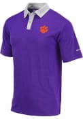 Clemson Tigers Columbia Range Polo Shirt - Purple