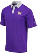 Washington Huskies Columbia Range Polo Shirt - Purple