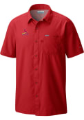 St Louis Cardinals Columbia Slack Tide Camp Dress Shirt - Red