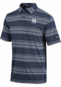 New York Yankees Columbia Slide Polo Shirt - Navy Blue