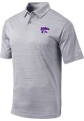 Columbia Mens Grey K-State Wildcats Set Polo Shirt
