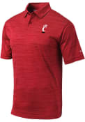 Columbia Mens Red Cincinnati Bearcats Set Polo Shirt