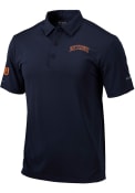 Columbia Detroit Tigers Mens Navy Blue Drive Short Sleeve Polo Shirt