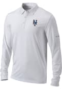 New York Mets Columbia Omni-Wick Pin High Polo Shirt - White