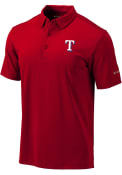 Texas Rangers Columbia Omni-Wick Drive Polo Shirt - Red