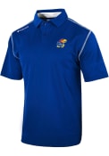 Kansas Jayhawks Columbia Omni-Wick Shotgun Polo Shirt - Blue