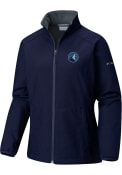 Minnesota Timberwolves Womens Columbia Kruser Ridge Light Weight Jacket - Navy Blue